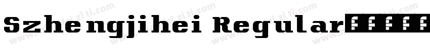 Szhengjihei Regular字体转换
